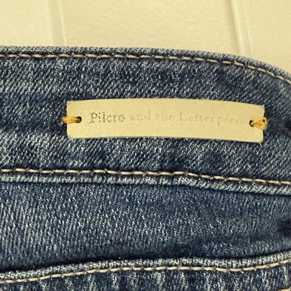 Anthropologie Pilcro the Letterpress Stet Jean Shorts Size 25 Roll-Up Denim Blue - Picture 4 of 7